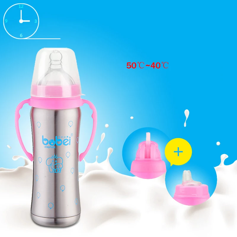 3 в 1 термос из нержавеющей стали для кормления детей|feeding bottle|baby feeding bottlebottle handle |