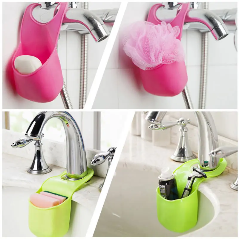 Butihome мини ПВХ ванная комната крючок полки Многофункциональный кухонный мусор