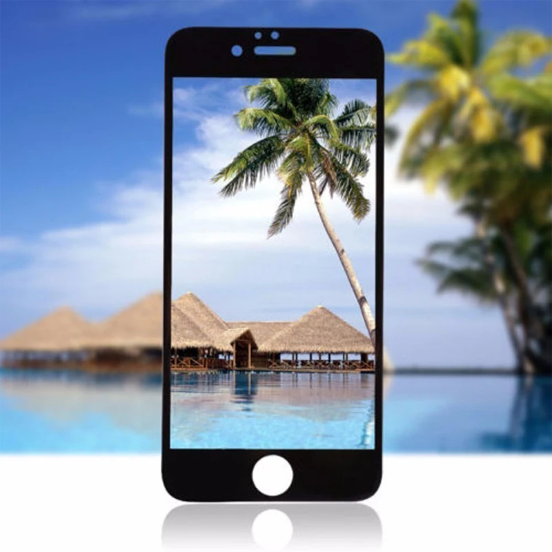 3D мягкий край закаленное стекло для iPhone 6 6s 7 8 Plus полное покрытие протектор экрана