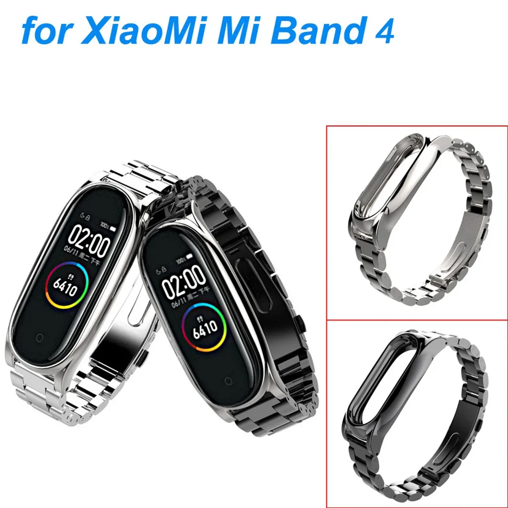Ремешок для часов uxury сменный Браслет из нержавеющей стали Xiao Mi Band 4 ремешок |