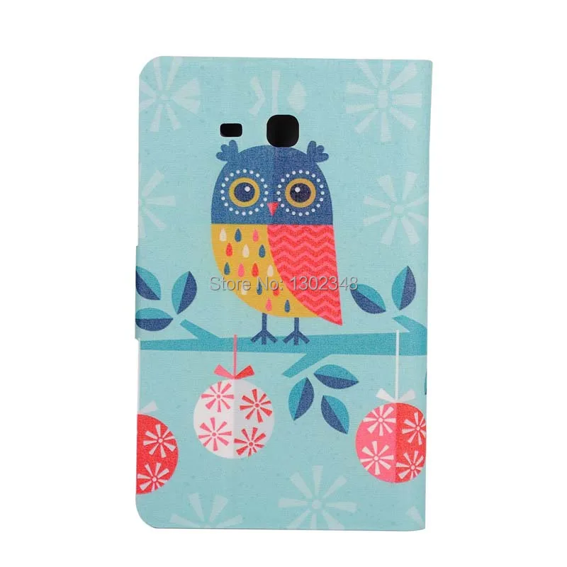 Тонкий чехол-книжка из искусственной кожи с принтом для samsung Galaxy Tab 3 Lite 7,0 T110 T111 T113 T116