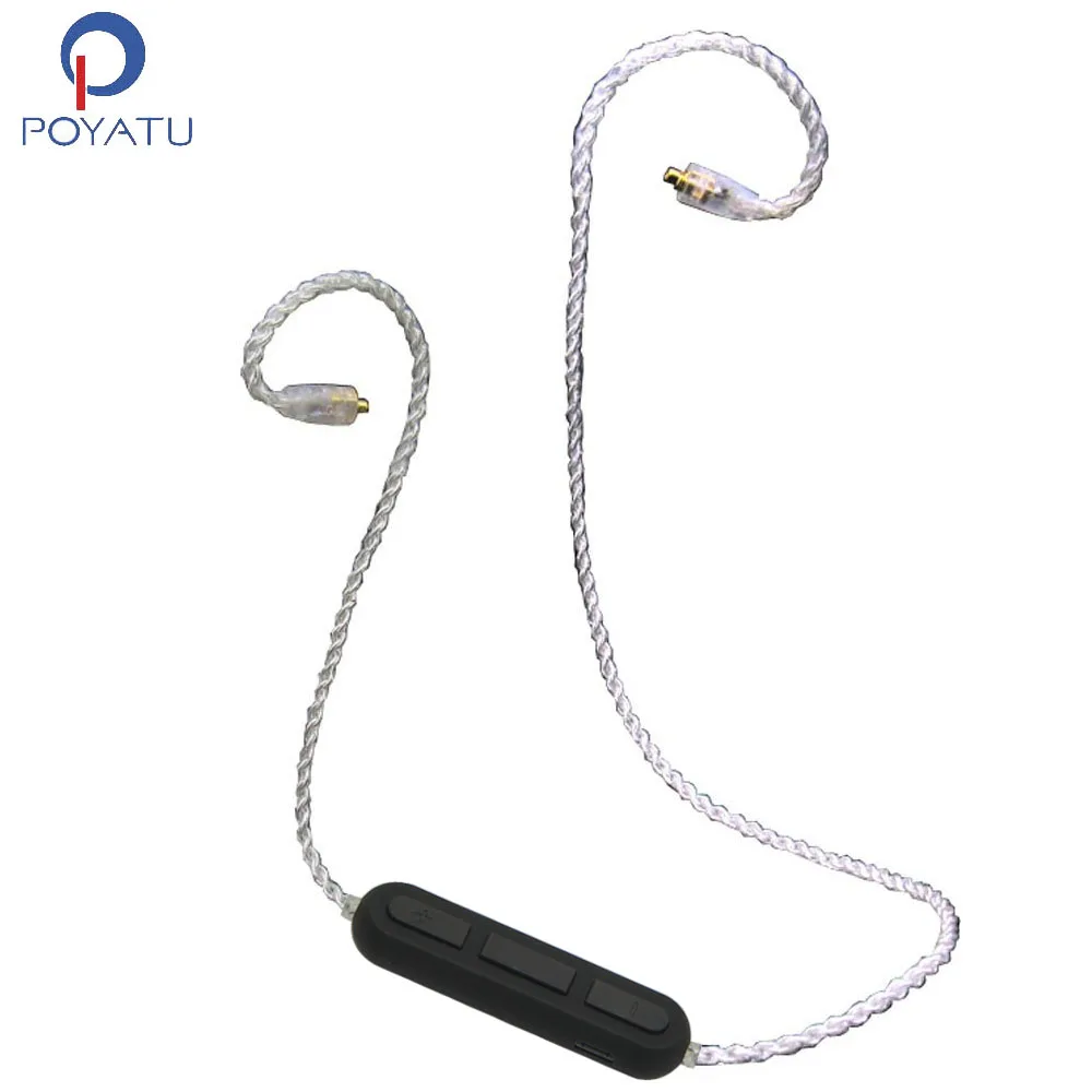 POYATU Bluetooth аудио передатчик адаптер для Shure SE215 SE315 SE425 SE535 SE846 UE900 беспроводной