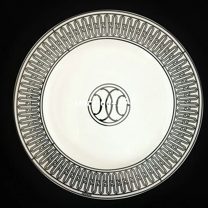 27.5cm dish Новые поступления костяной набор посуды из фарфора Diy посуда Dinnerset - Цвет: 27.5cm dish