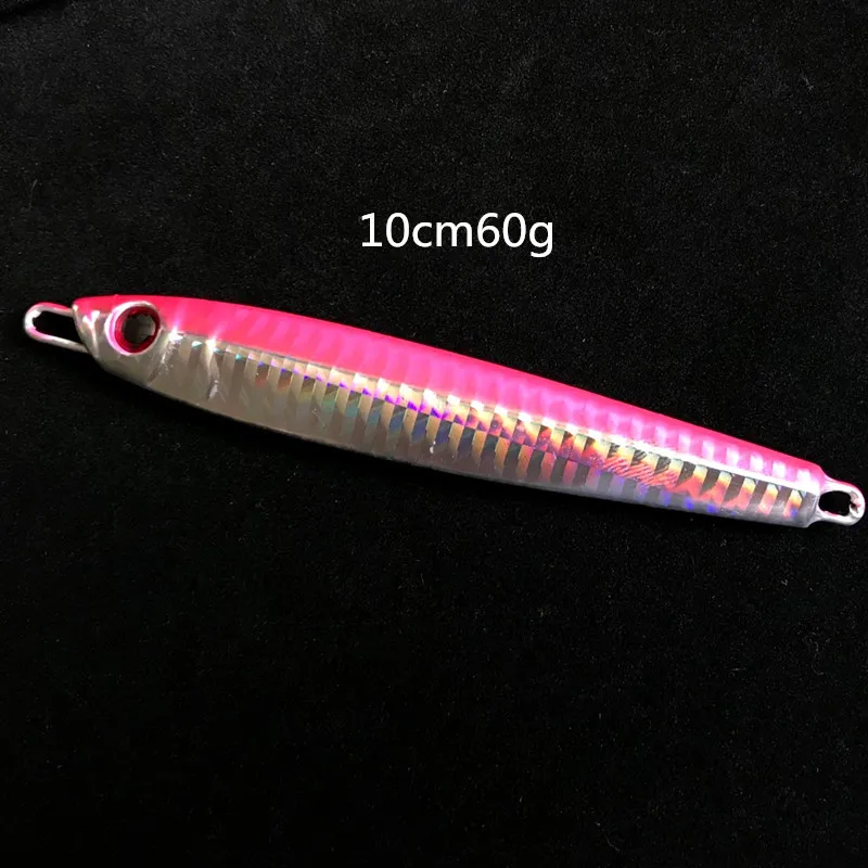Pink 1 шт. Япония джигбейт рыболовные искусственные приманки бросок с берега джиг металлические приманки 10 см/60 г - Цвет: Pink