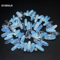 wholesale 12 18 mm stick shape white opal natural stone beads for jewelry making diy necklace bracelet material strand 15