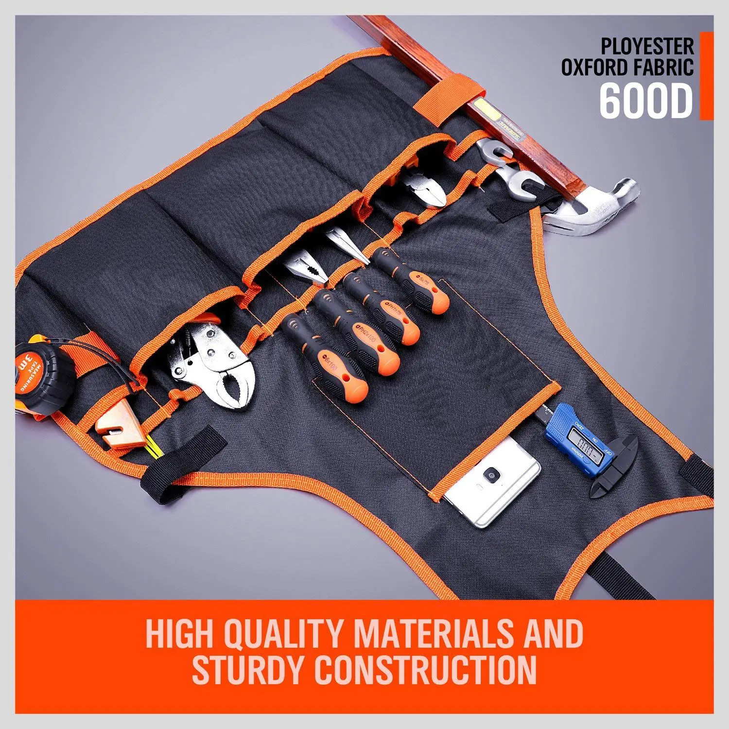 HOT SALE Work Apron tool 16 Tool Pockets tool belt Adjustable vest Tool Apron for mans work apron and women work apron with wa images - 6