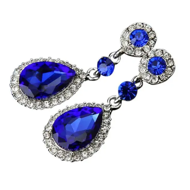 Свадебные украшения Стразы свадебные серьги для женщин 2019 круглые богемные