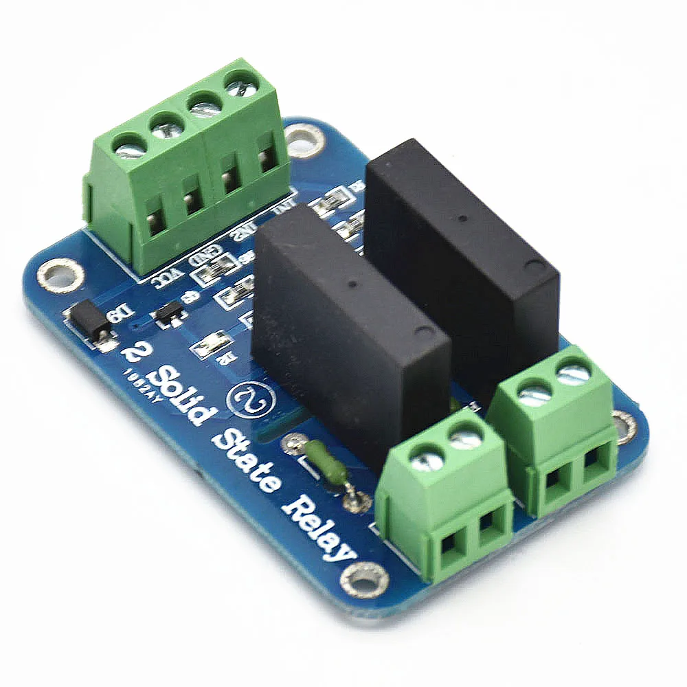 5 канальная двухканальная твердотельная релейная плата синяя печатная