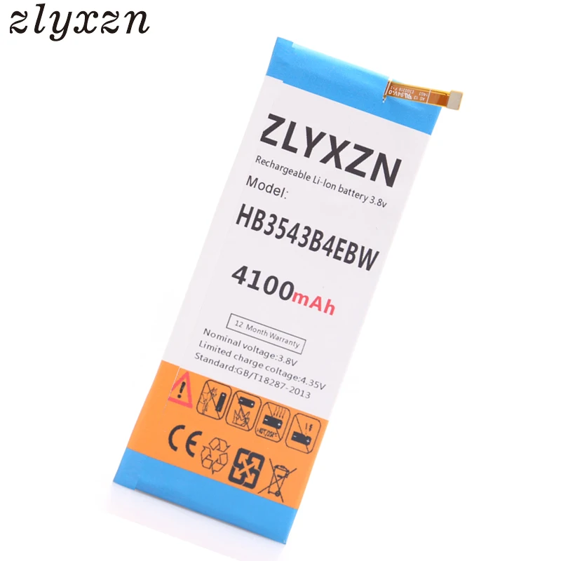 100% Новый оригинальный zlyxzn 4100 мА/ч HB3543B4EBW Аккумулятор для Huawei Ascend P7 L00 L05 L07 L09 L10