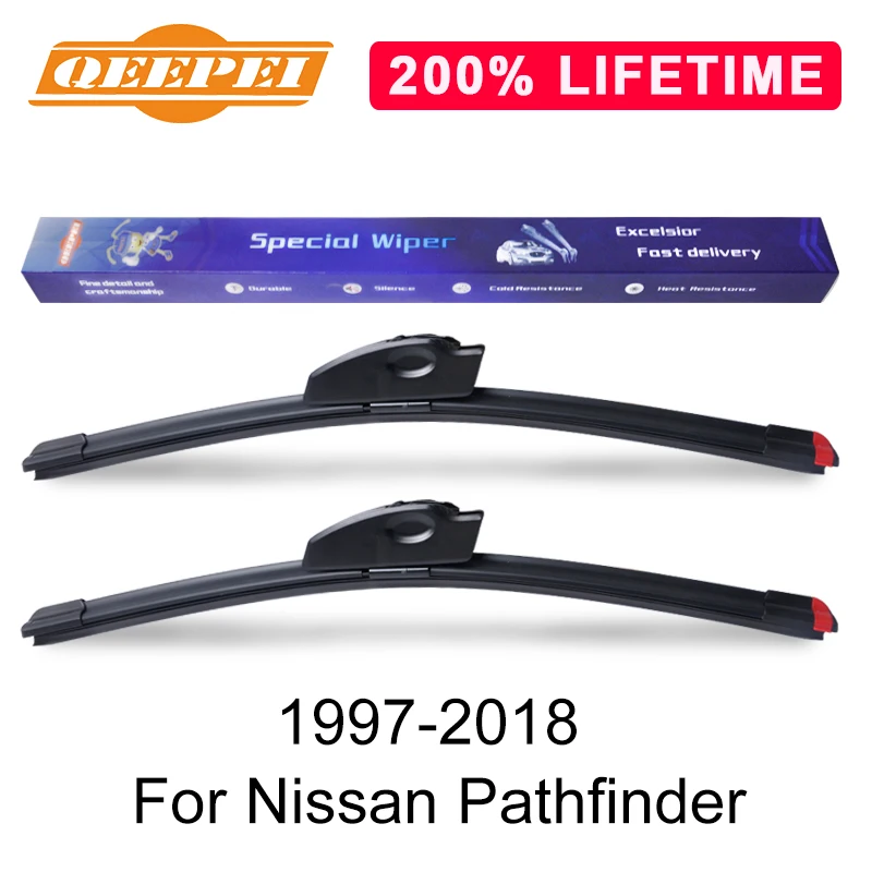 Сменная Щетка стеклоочистителя QEEPEI для Nissan Pathfinder 1997 2018 силиконовая резина