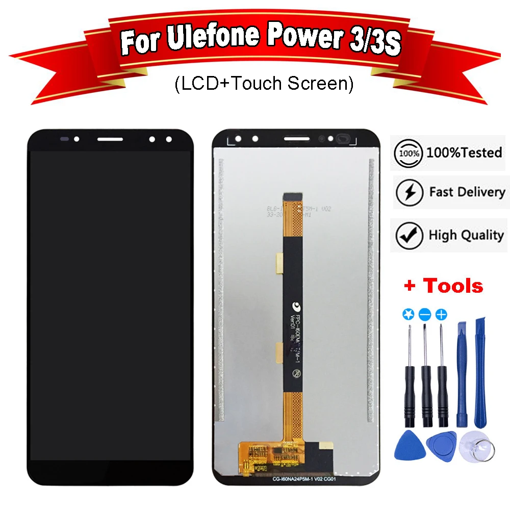 ЖК дисплей 6 0 дюйма для Ulefone Power 3 с сенсорным экраном в сборе дигитайзер замены 3S