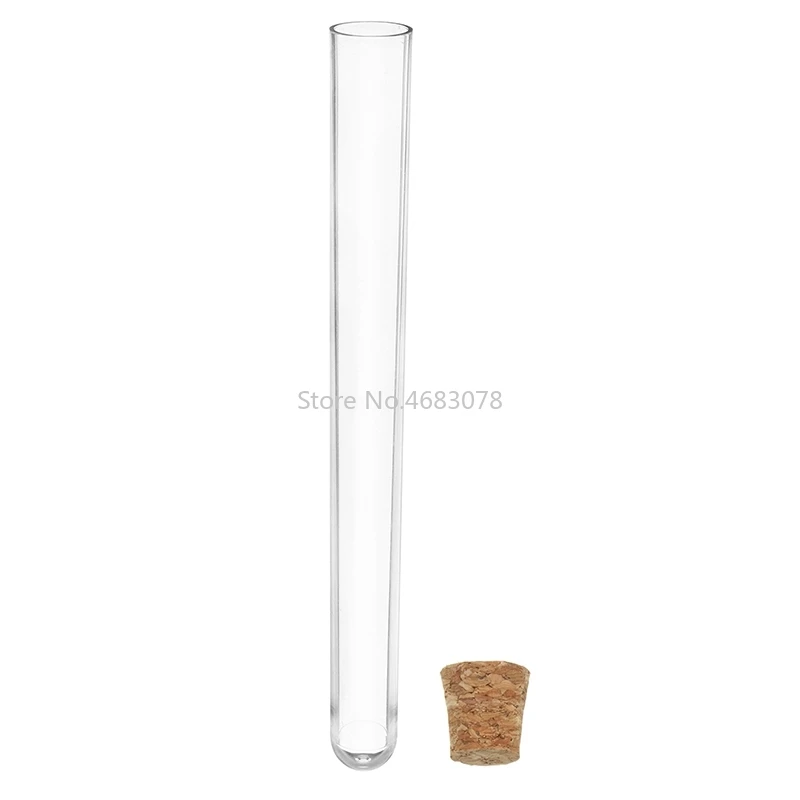 100 шт./pack15x150mm Лучшая цена прозрачный лабораторный пластик пробирки пробки с
