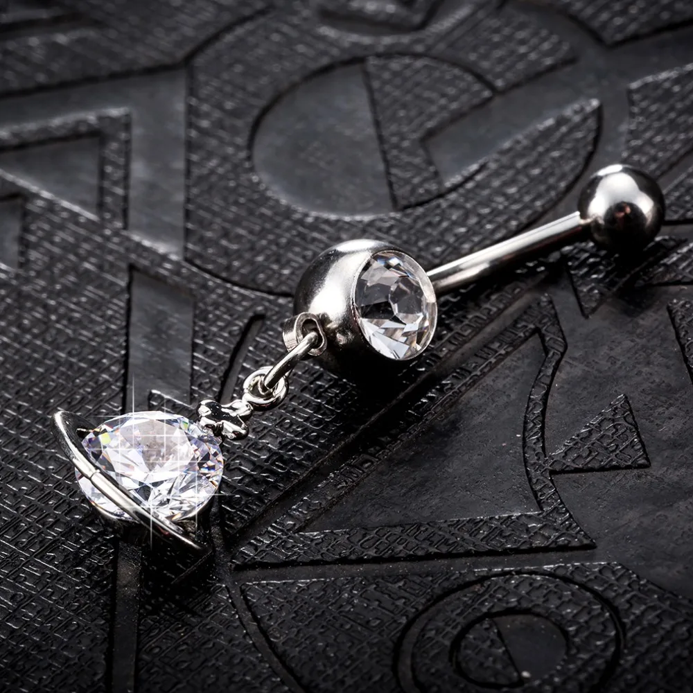 Colourful crystal zircon Surgical Steel Belly Button Rings Sexy Dangle Navel Piercing Rhinestone Body Jewelry 2019 fashion | Украшения и