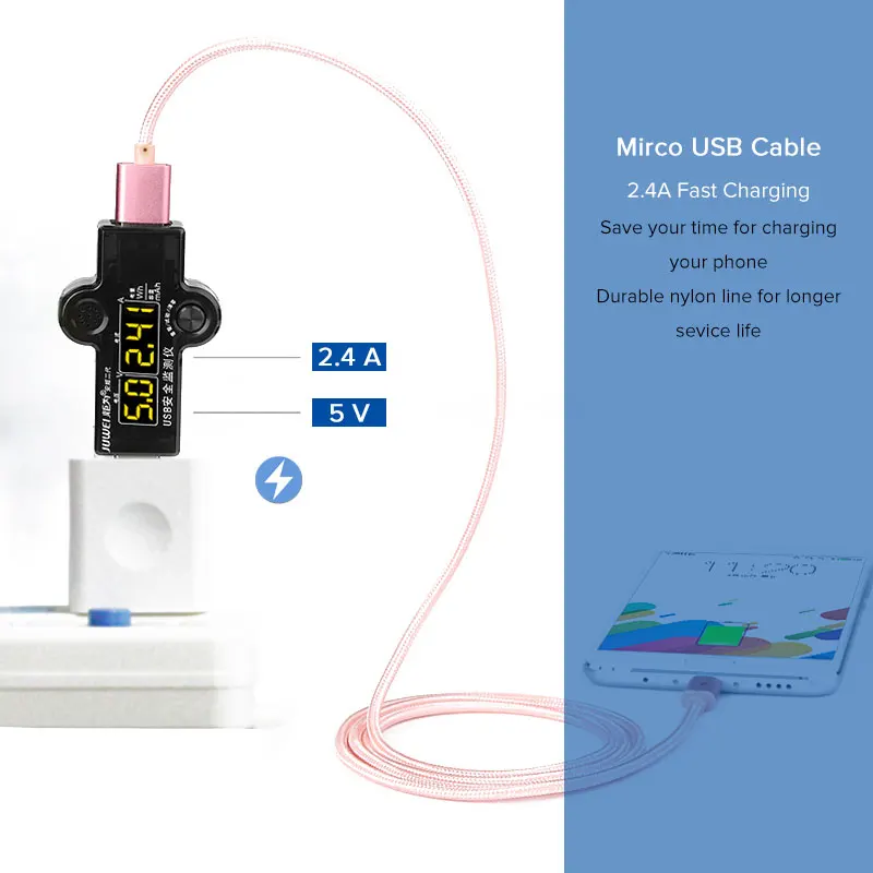 EECPT Micro USB кабель провод для быстрого заряда данных телефон зарядное устройство кабель для samsung S7 S6 Xiaomi Redmi 4 Note 5 Android Microusb шнур