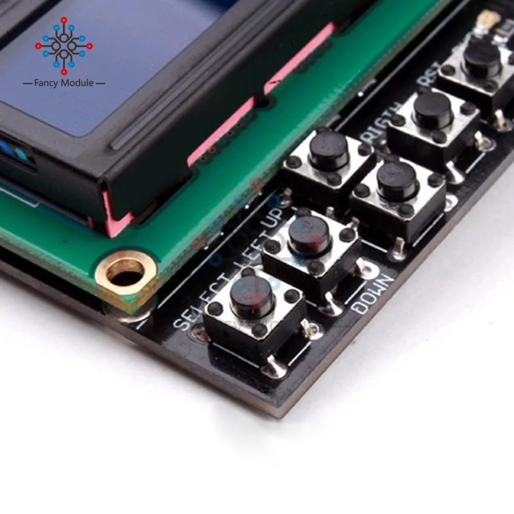 Экран с клавиатурой ЖК 1602 для Arduino ЖК-дисплей ATMEGA328 ATMEGA2560 Raspberry Pi синий экран