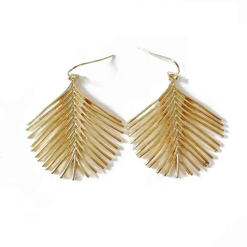 

New Fashion Special Design Fishbones Alloy Filigree Earring