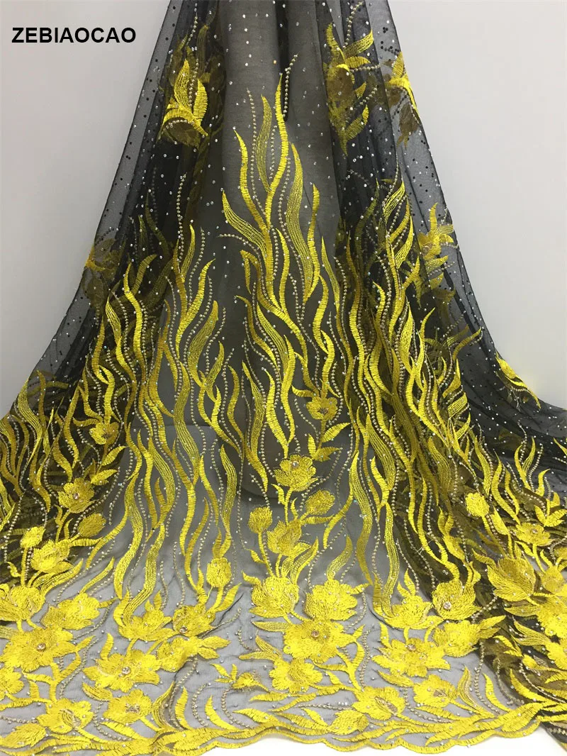 African tulle lace fabric 2018. French high quality with rhinestone. Nigerian embroidery | Дом и сад