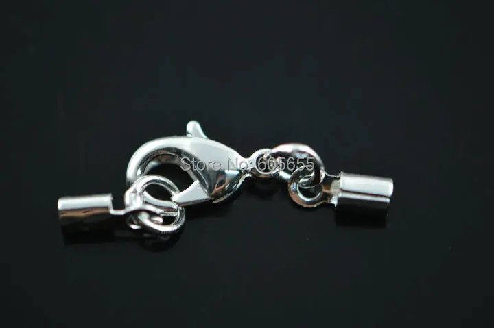 Фурнитура для ювелирных изделий посеребренные цветные застежки-лобстер с