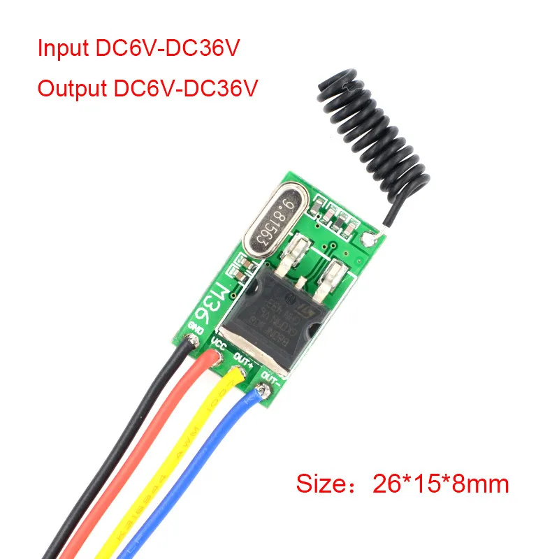 4 шт. беспроводные переключатели дистанционного управления 6 в 7 8 9 В 12 24 16 28 36 |