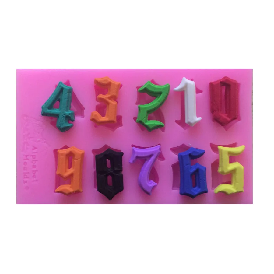 Sugarcraft силиконовая форма с цифрами 1 шт. формы для помадки инструменты украшения