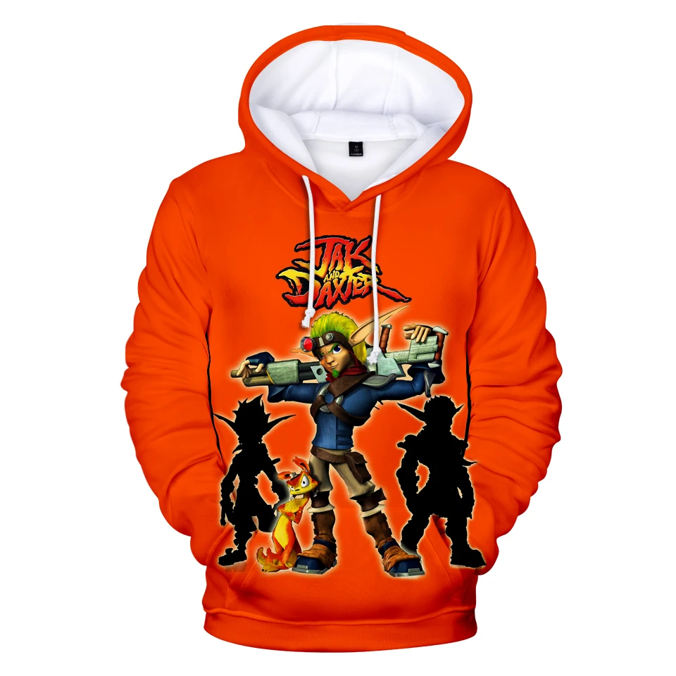 Горячая игра 3D Jak 3 Kpop Повседневная зимняя с капюшоном Jak3 толстовки Harajuku кофты 2019