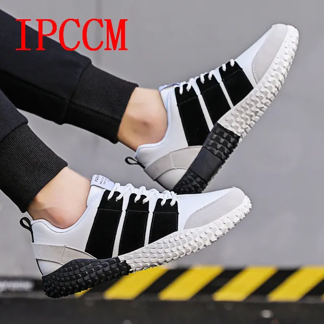 Men's shoes fall loafers 2019 Korean version fashion British men's lace-up sneakers running | Обувь