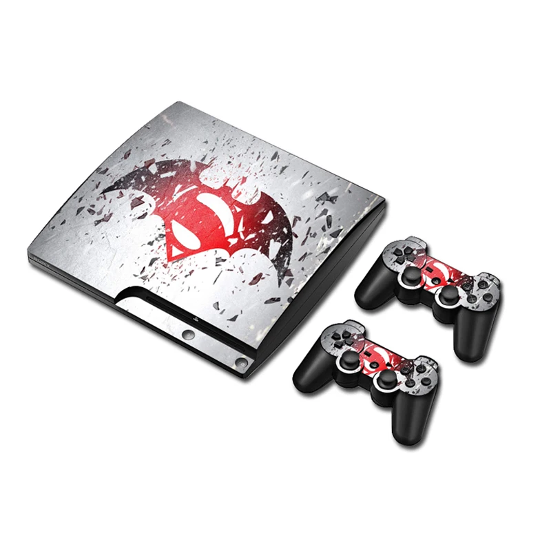Наклейка для PS3 Slim Playstation 3 игровая консоль Skin + 2 скины аксессуары
