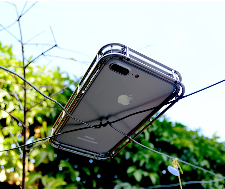 R-JUST Военная Heavy Duty чехол для iPhone 7 плюс мобильный телефон оболочки для iPhone 8 8 плюс нержавеющей стали материал корпус мобильного телефона
