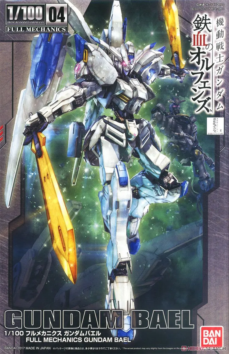Bandai TV 1/100 полный механический мобильный костюм GUNDAM BAEL сборные модели наборы экшн