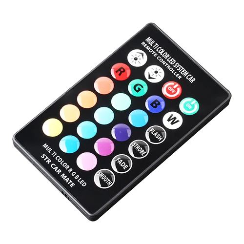 Remote Controller W5w светодиодный светильник с T10 RGB светодиодный лампы с пультом дистанционного управления RGBW 501 194 168 6SMD 5050 силиконовый Строб автомобилей, на танкетке, с боковой светильник 12V - Испускаемый цвет: Remote Controller