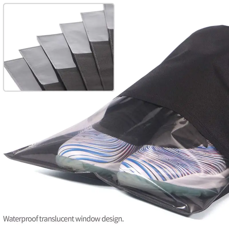 12 шт. дорожные сумки для обуви водонепроницаемые нетканые хранения с веревкой - Фото №1