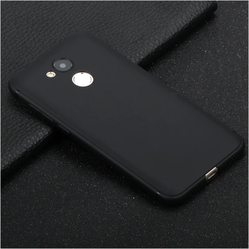 Чехол для Huawei Honor 6C Pro мягкий силиконовый матовый чехол-бампер с защитой 360