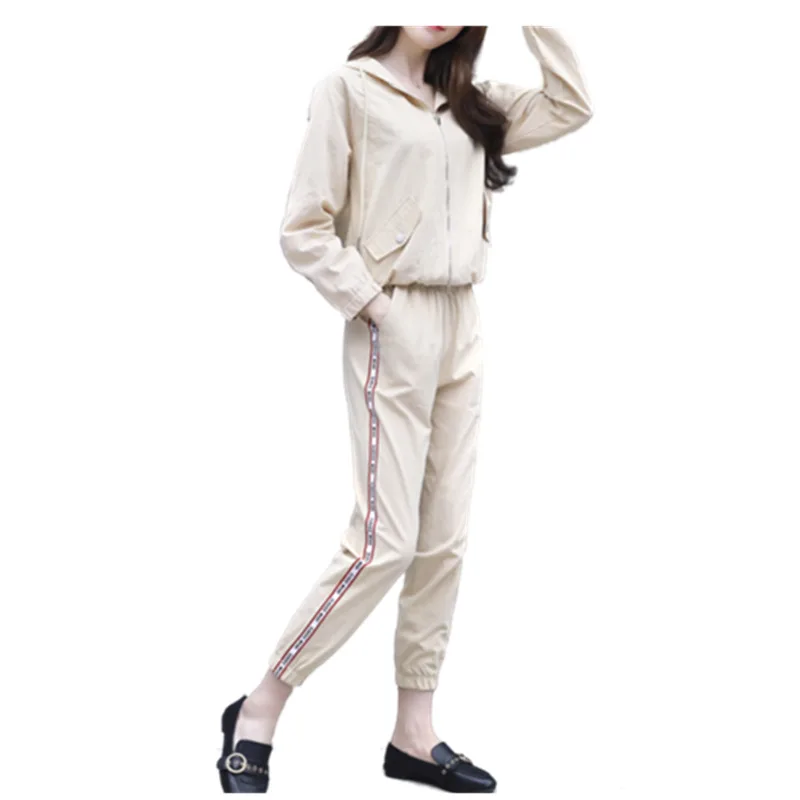 Modis повседневный спортивный костюм женский комплект 2 шт. весна-осень свободный