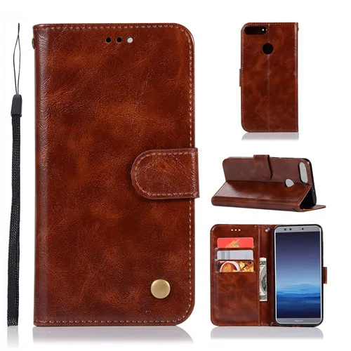 vintage Flip Cover for huawei p smart Case with card pocket Leather phone | Мобильные телефоны и аксессуары