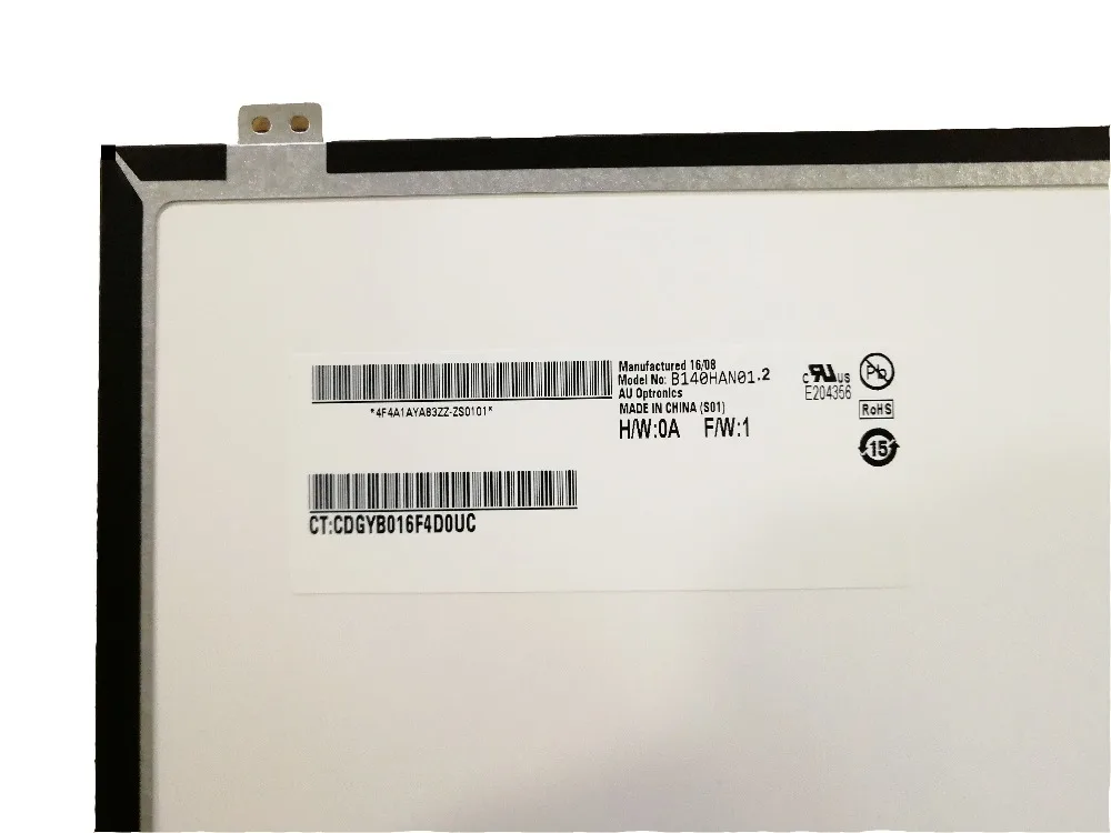 

14,0 "для Lenovo Thinkpad T440S FHD ЖК-экран 1920*1080 B140HAN01.2 FRU 04X0436 FHD 1920X1080 30 контактов IPS 72% матовая NTSC панель