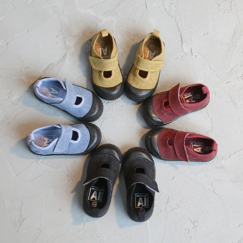AILVYANG Spring Autumn Wash Old Retro Children Canvas Shoes Boys And Girls Students Casual Kids Hooks Sneakers 1-7Y | Детская одежда и