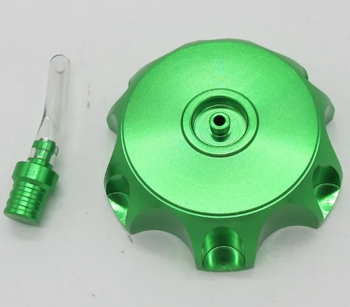green 7 цветов Универсальный мотоциклетный CNC Алюминиевый Газовый топливный бак крышка с вентиляционным клапаном для модификации мотоцикла части - Цвет: green