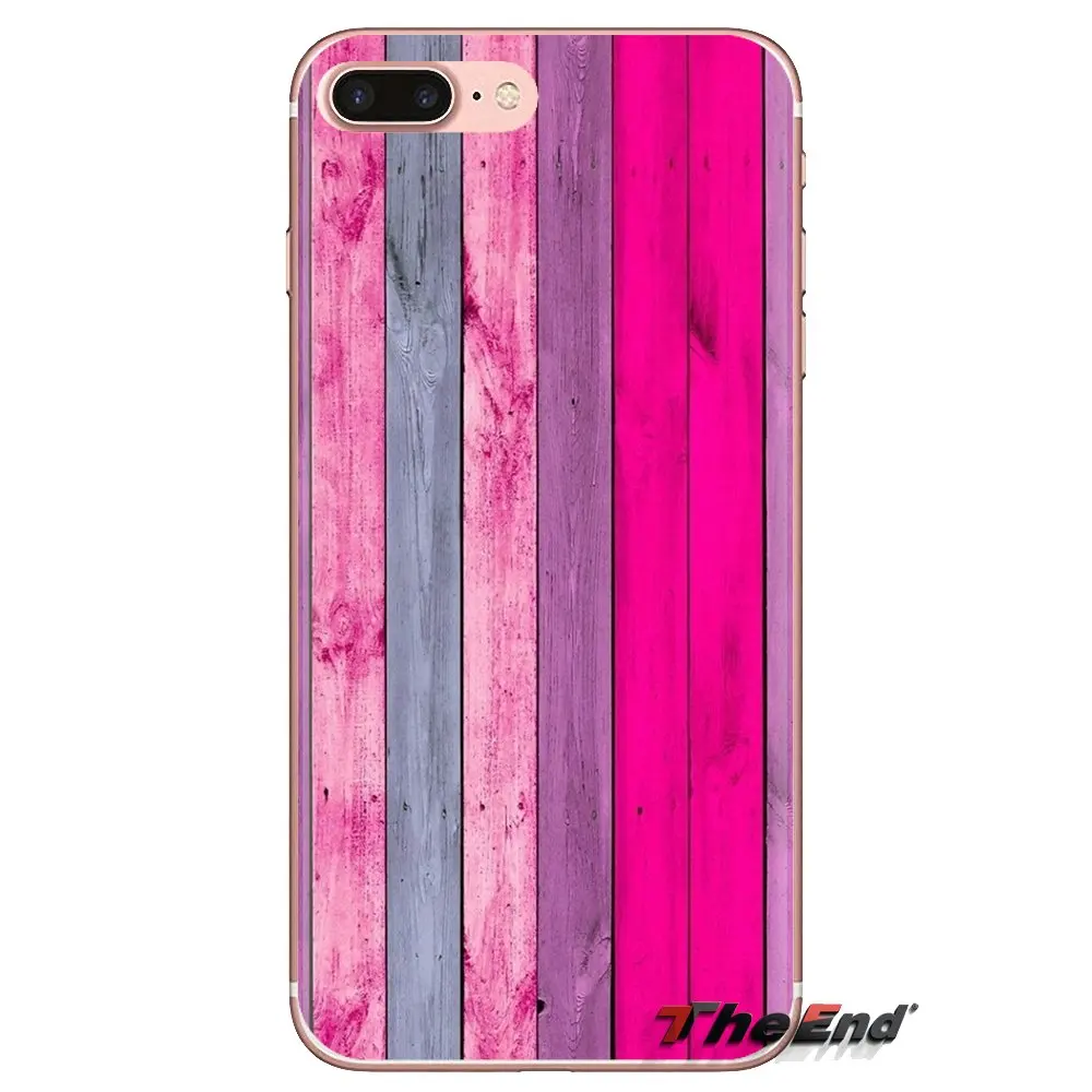 For LG Spirit Motorola Moto X4 E4 E5 G5 G5S G6 Z Z2 Z3 G2 G3 C Play Plus Mini Pink Planks Soft Transparent Shell Covers |