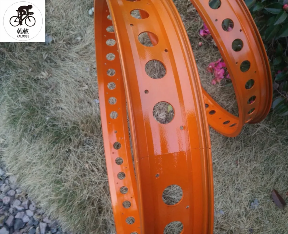 Kalosse DIY цвет 26*4,0 шины диски сплав Fat bike Диски 36 отверстий пляжные Велосипедные обода 80 мм ширина