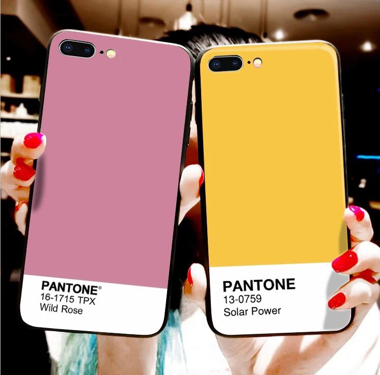 Индивидуальный Мягкий силиконовый чехол для телефона iPhone 7 7Plus X 6S 6 Plus DIY Pantone чехол для телефона для iPhone XS MAX XR 8 чистый цвет
