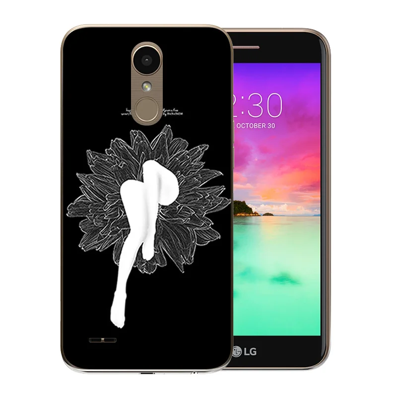 Luxury Matte For LG K10 2017 Phone Case for M250 M250N X400 Back Cover Soft Silicone TPU Animal Pattern Protector Coque |
