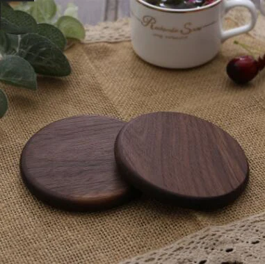 1pcs 1 шт., прочные подставки из ореха или бука, подставки под тарелки, декоративные квадратные круглые Жаростойкие подставки для напитков, чайная подставка для кофейной чашки - Цвет: 1pcs