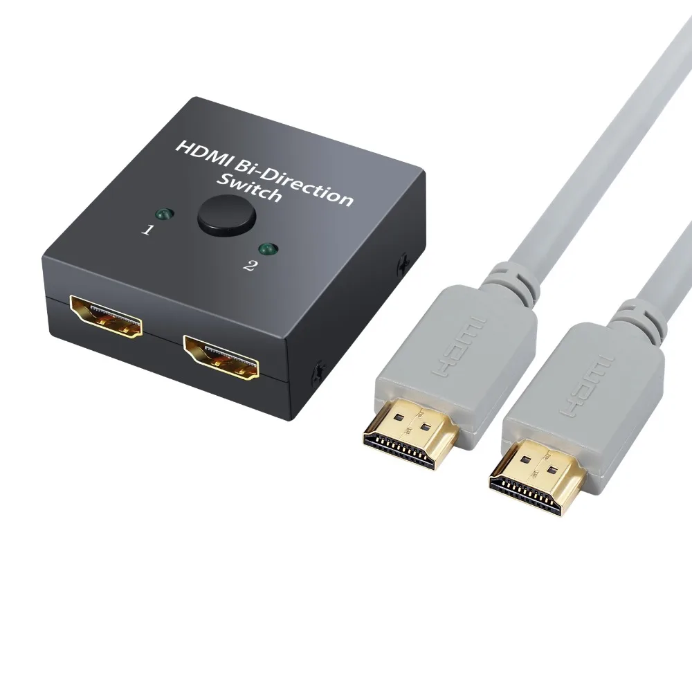 PROZOR 2 портовый двухнаправленный HDMI совместимый коммутатор в 1 выход 4K 3D тип
