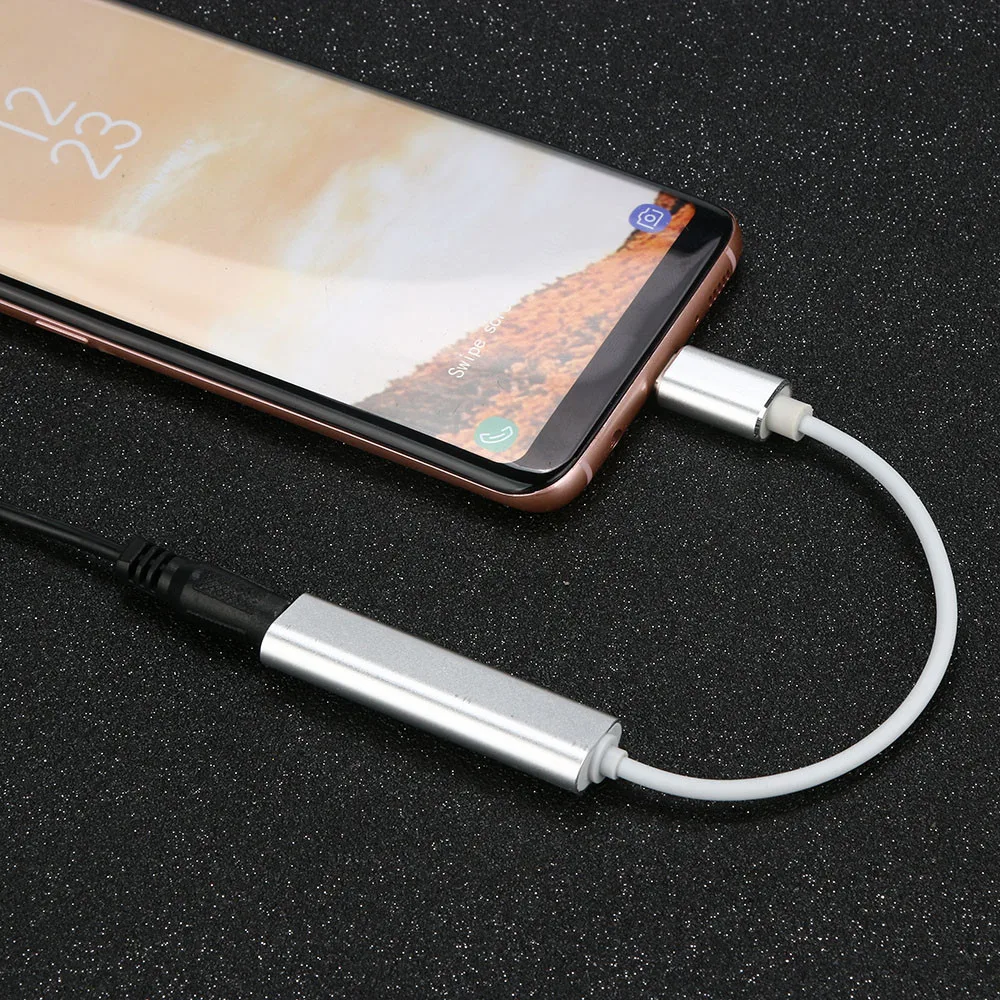 Внешняя звуковая карта Usb Type C 3 5 мм аудиоразъем для наушников микрофона адаптер