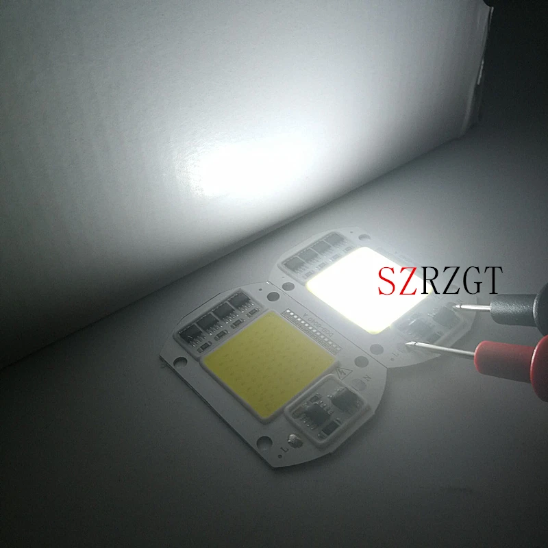 LED COB Lamp Chip 50W 220V Input Smart IC Driver Fit For Outdoor DIY LED Floodlight Spotlight White/Warm White