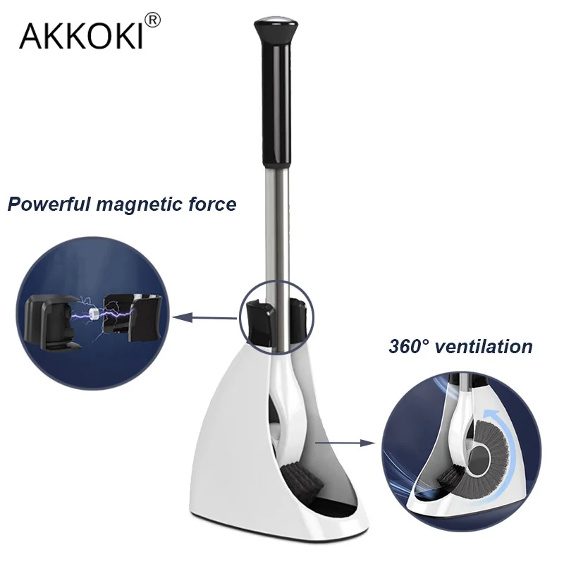 Держатель для туалетной щетки черный набор чистки ванной комнаты инструменты из
