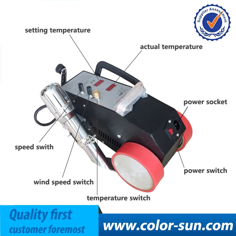 

banner welding machine/intelligent plastic butt welding machine/equipped imported heat gun