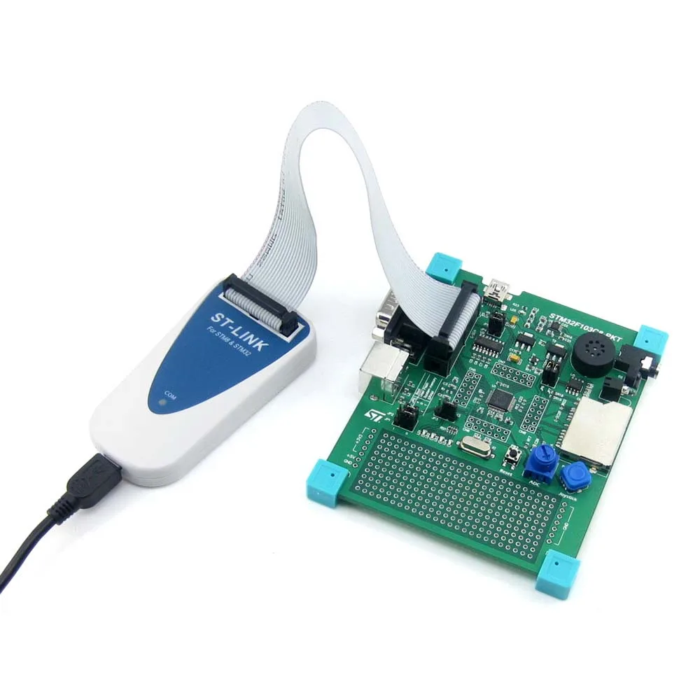 100% оригинал STLINK чип дебюггер и флеш программатор для STM8 STM32 MCUs ST LINK встроенный в