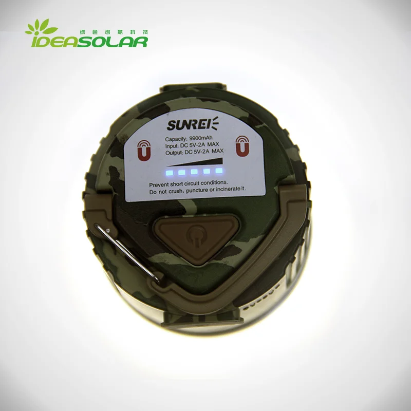 IDEA Солнечная CC3LED лампа для палатки многофункциональная кемпинга перезаряжаемая