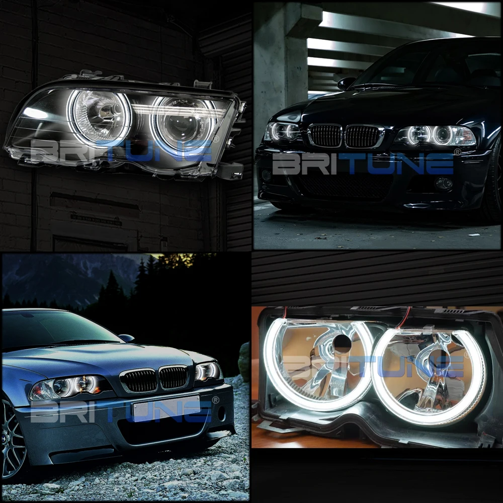 Britune DTM LED Angel Eyes for BMW E46/E39/E36/E38 Headlights - Crystal Switchback Halo Lights for Halogen and Xenon - Tuning Accessories for DIY Enhancement image 6